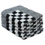 Set mit 20 schwarzen und weißen Baumwolltüchern von vidaXL, Handtücher - Ref: Foro24-136292, Preis: 41,30 €, Rabatt: %