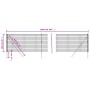 Anthrazitgrauer verzinkter Stahldrahtzaun 1x10 m von vidaXL, Zaunpaneele - Ref: Foro24-154193, Preis: 80,22 €, Rabatt: %