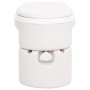 White HDPE and PP integrated camping toilet 24+17 L by vidaXL, Urinals and portable toilets - Ref: Foro24-154411, Price: 382,...