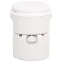 White HDPE and PP integrated camping toilet 24+17 L by vidaXL, Urinals and portable toilets - Ref: Foro24-154411, Price: 374,...