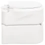 White HDPE and PP integrated camping toilet 24+17 L by vidaXL, Urinals and portable toilets - Ref: Foro24-154411, Price: 374,...