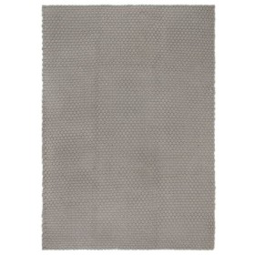 Alfombra rectangular algodón gris 180x250 cm