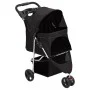 Folding dog stroller black oxford fabric 80x46x98 cm by vidaXL, pet strollers - Ref: Foro24-172196, Price: 96,84 €, Discount: %