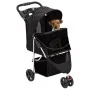 Folding dog stroller black oxford fabric 80x46x98 cm by vidaXL, pet strollers - Ref: Foro24-172196, Price: 96,84 €, Discount: %