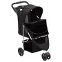 Folding dog stroller black oxford fabric 80x46x98 cm by vidaXL, pet strollers - Ref: Foro24-172196, Price: 96,84 €, Discount: %