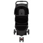Zusammenklappbarer Hundekinderwagen aus schwarzem Oxford-Stoff, 80 x 46 x 98 cm von vidaXL, Kinderwagen für Haustiere - Ref: ...