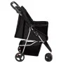 Folding dog stroller black oxford fabric 80x46x98 cm by vidaXL, pet strollers - Ref: Foro24-172196, Price: 96,84 €, Discount: %