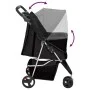 Folding dog stroller black oxford fabric 80x46x98 cm by vidaXL, pet strollers - Ref: Foro24-172196, Price: 96,84 €, Discount: %