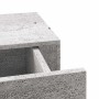 Estante de pared con cajón 2 uds MDF gris hormigón 40x23,5x10cm