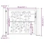 Garden gate made of corten steel with bamboo design, 105x105 cm. by vidaXL, garden gates - Ref: Foro24-153185, Price: 161,27 ...