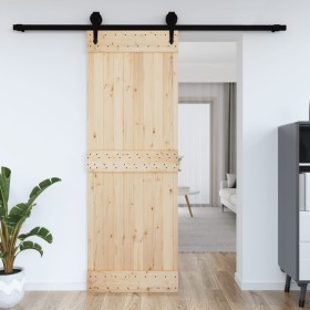 NARVIK Tür aus massivem Kiefernholz 80x210 cm von vidaXL, Türen - Ref: Foro24-154431, Preis: 119,34 €, Rabatt: %