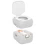 Gray and White HDPE Portable Camping Toilet 22+12 L by vidaXL, Urinals and portable toilets - Ref: Foro24-154405, Price: 169,...