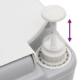 Gray and White HDPE Portable Camping Toilet 22+12 L by vidaXL, Urinals and portable toilets - Ref: Foro24-154405, Price: 169,...