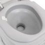 Gray and White HDPE Portable Camping Toilet 22+12 L by vidaXL, Urinals and portable toilets - Ref: Foro24-154405, Price: 169,...
