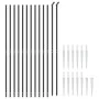 Wire fence with anchor spikes anthracite gray 2x25 m by vidaXL, fence panels - Ref: Foro24-154286, Price: 236,41 €, Discount: %