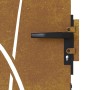 Puerta de jardín acero corten diseño hierba 85x175 cm de vidaXL, Puertas de jardín - Ref: Foro24-153224, Precio: 182,38 €, De...