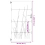 Puerta de jardín acero corten diseño hierba 85x175 cm de vidaXL, Puertas de jardín - Ref: Foro24-153224, Precio: 182,38 €, De...