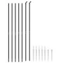 Wire fence with anchor spikes anthracite gray 1.4x10 m by vidaXL, fence panels - Ref: Foro24-154243, Price: 112,43 €, Discoun...