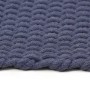 Rechteckiger marineblauer Baumwollteppich 120x180 cm von vidaXL, Teppiche - Ref: Foro24-345126, Preis: 67,11 €, Rabatt: %
