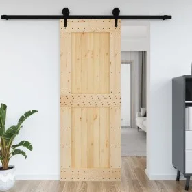 NARVIK Tür aus massivem Kiefernholz 85x210 cm von vidaXL, Türen - Ref: Foro24-154438, Preis: 140,30 €, Rabatt: %