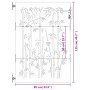 Gartentor aus Cortenstahl, Bambus-Design, 85 x 125 cm von vidaXL, Gartentore - Ref: Foro24-153234, Preis: 140,89 €, Rabatt: %