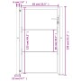 Corten steel garden gate 105x130 cm by vidaXL, garden gates - Ref: Foro24-153204, Price: 212,71 €, Discount: %