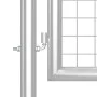 Puerta de malla de jardín acero galvanizado plateado 350x175cm de vidaXL, Puertas de jardín - Ref: Foro24-154552, Precio: 412...