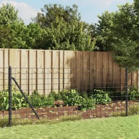 Wire fence with anchor spikes anthracite gray 1x25 m by vidaXL, fence panels - Ref: Foro24-154281, Price: 175,00 €, Discount: %