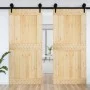 NARVIK solid pine wood door 100x210 cm by vidaXL, Doors - Ref: Foro24-154441, Price: 169,76 €, Discount: %