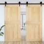 Puerta NARVIK madera maciza pino 100x210 cm de vidaXL, Puertas - Ref: Foro24-154441, Precio: 169,33 €, Descuento: %