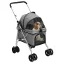 Folding dog stroller gray oxford fabric 76x50x100 cm by vidaXL, pet strollers - Ref: Foro24-172201, Price: 93,38 €, Discount: %