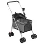 Folding dog stroller gray oxford fabric 76x50x100 cm by vidaXL, pet strollers - Ref: Foro24-172201, Price: 93,38 €, Discount: %