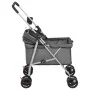 Folding dog stroller gray oxford fabric 76x50x100 cm by vidaXL, pet strollers - Ref: Foro24-172201, Price: 93,38 €, Discount: %