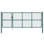 Puerta de malla de jardín acero galvanizado verde 350x175 cm de vidaXL, Puertas de jardín - Ref: Foro24-154534, Precio: 395,66 €