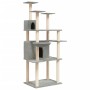 Cat scratching post with light gray sisal posts 166 cm by vidaXL, Cat furniture - Ref: Foro24-171724, Price: 63,62 €, Discoun...