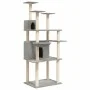 Cat scratching post with light gray sisal posts 166 cm by vidaXL, Cat furniture - Ref: Foro24-171724, Price: 65,74 €, Discoun...
