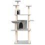 Cat scratching post with light gray sisal posts 166 cm by vidaXL, Cat furniture - Ref: Foro24-171724, Price: 63,62 €, Discoun...
