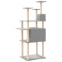 Cat scratching post with light gray sisal posts 166 cm by vidaXL, Cat furniture - Ref: Foro24-171724, Price: 63,62 €, Discoun...