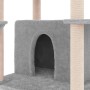 Cat scratching post with light gray sisal posts 166 cm by vidaXL, Cat furniture - Ref: Foro24-171724, Price: 63,62 €, Discoun...