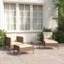 5-teiliges Gartenmöbel-Set und braune Kissen aus synthetischem Rattan von vidaXL, Gartensets - Ref: Foro24-319680, Preis: 302...