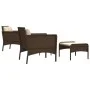 5-piece garden furniture set and brown synthetic rattan cushions by vidaXL, Garden sets - Ref: Foro24-319680, Price: 296,33 €...