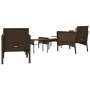 5-piece garden furniture set and brown synthetic rattan cushions by vidaXL, Garden sets - Ref: Foro24-319680, Price: 301,99 €...
