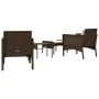 5-piece garden furniture set and brown synthetic rattan cushions by vidaXL, Garden sets - Ref: Foro24-319680, Price: 296,33 €...