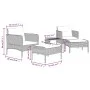 5-piece garden furniture set and brown synthetic rattan cushions by vidaXL, Garden sets - Ref: Foro24-319680, Price: 296,33 €...