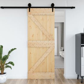 Puerta NARVIK madera maciza pino 95x210 cm