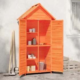 Brown pine wood garden tool shed 89x52.5x175 cm by vidaXL, Sheds - Ref: Foro24-172243, Price: 198,15 €, Discount: %