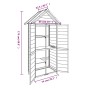 Gartengeräteschuppen aus braunem Kiefernholz, 89 x 52,5 x 175 cm von vidaXL, Schuppen - Ref: Foro24-172243, Preis: 194,68 €, ...