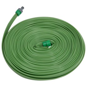 Manguera de riego 3 tubos PVC verde 7,5 m
