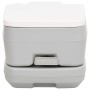 Gray and White HDPE Portable Camping Toilet 10+10 L by vidaXL, Urinals and portable toilets - Ref: Foro24-154408, Price: 124,...