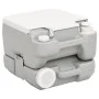 Gray and White HDPE Portable Camping Toilet 10+10 L by vidaXL, Urinals and portable toilets - Ref: Foro24-154408, Price: 122,...